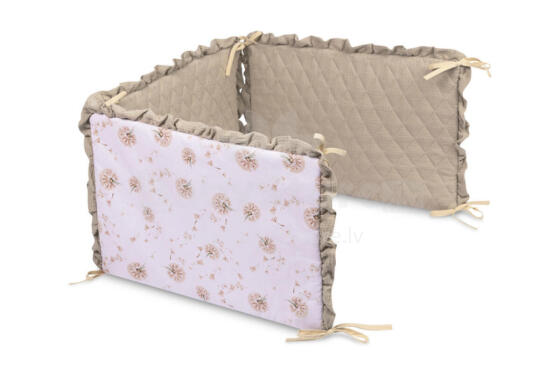 BED BUMPER DANDELIONS BEIGE