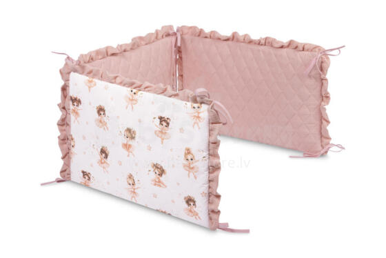 BED BUMPER BALLERINAS PINK