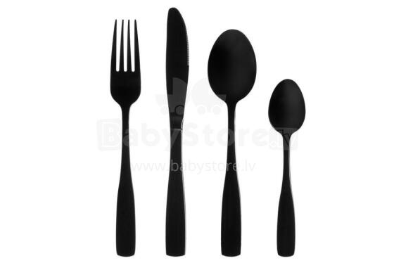 Maku Basic Cutlery matt black 16 pcs