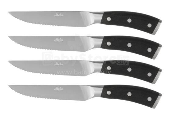 Maku Pakka wood steak/ pizza knives 4 pcs