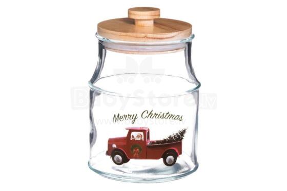 Winteria Glass jar Car is full of xmas 2,2 L