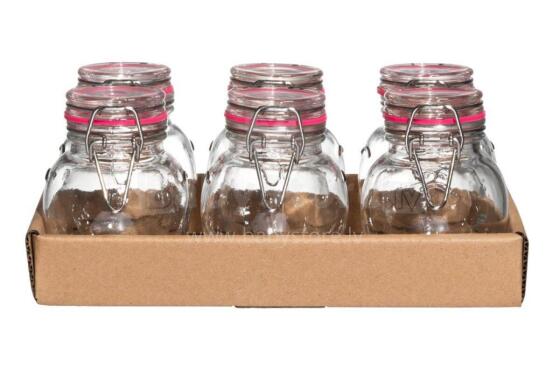 Winteria Glass jar with clip top 6 pcs 0,12 L