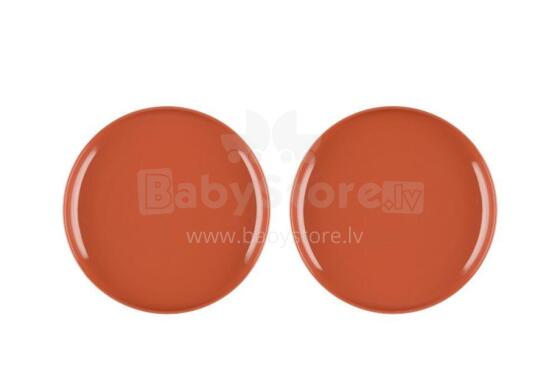 Maku Simple plate 21 cm terracotta 2 pcs