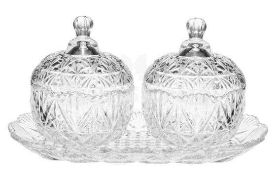 Winteria Glass jars with tray