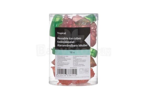 Reusable ice cubes tropical 18 pcs