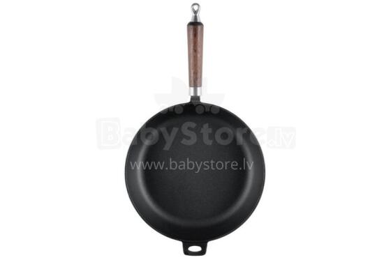 Maku Fry pan cast iron wooden handle 28 cm