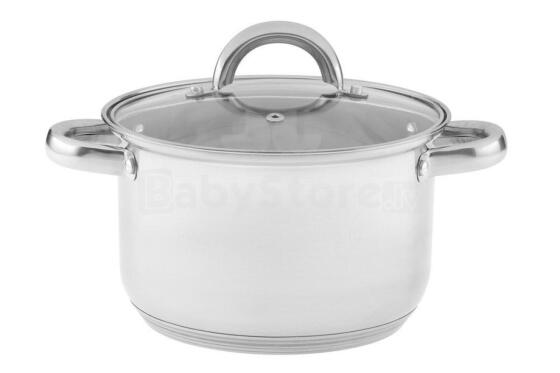 Maku Deal katls no nerūsējošā tērauda ar stikla vāku 20 cm 3,2 L