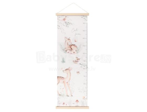4Living Wall art Height chart Cute Fawn