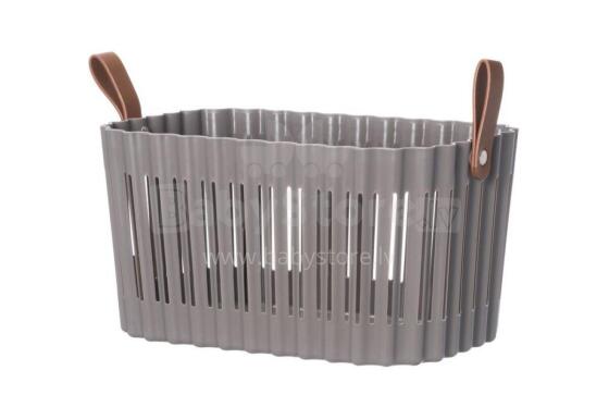 4Living Storage basket Air grey 27x18x14,5 cm