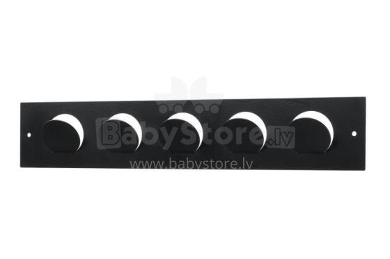 4Living Wall hooks Clip black 42x8 cm