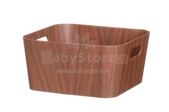 4Living Storage box Sense brown 30,5x30,5x15 cm display