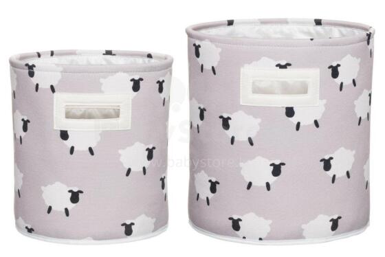 4Living Storage basket Lamb 2 pcs set