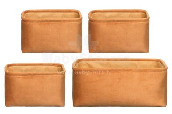 4Living Storage basket Leona lion gold 4 pcs set