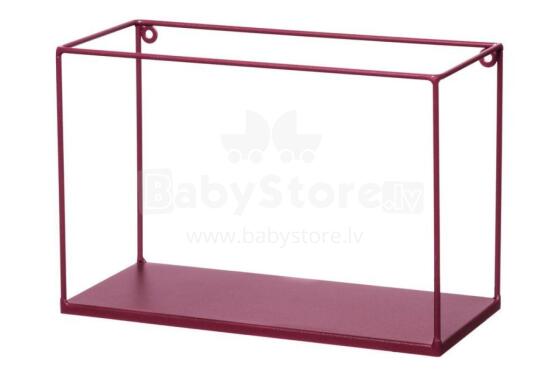4Living Wall shelf Joy burgundy red