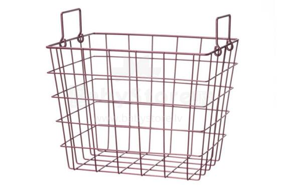 4Living Storage basket Play burgundy red 32x24x25 cm