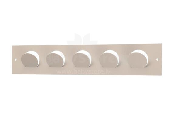 4Living Wall hooks Clip greige 42x8 cm