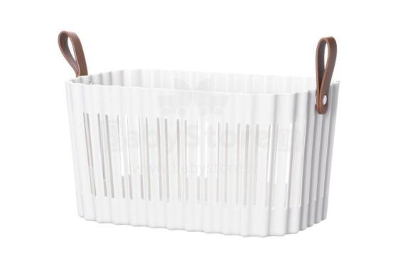 4Living Storage basket Air white 27x18x14,5 cm