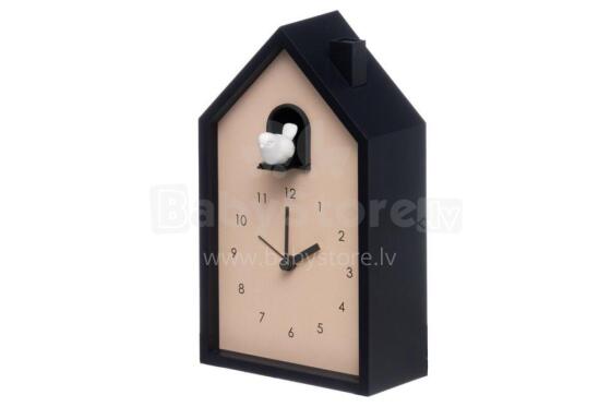 4Living Alarm clock Cuckoo black