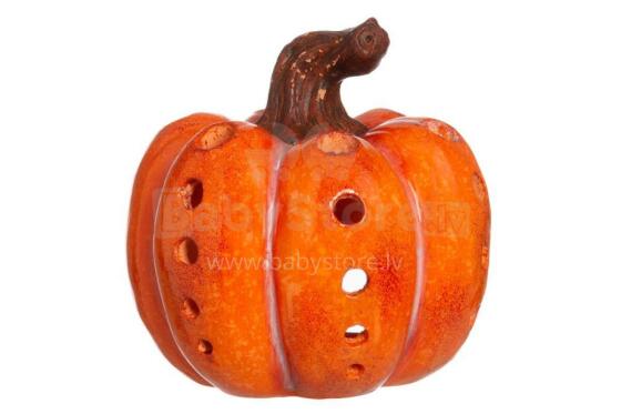 4Living Candle holder pumpkin orange 17,5 cm