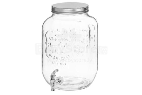 Glass jar for beverage 8 L
