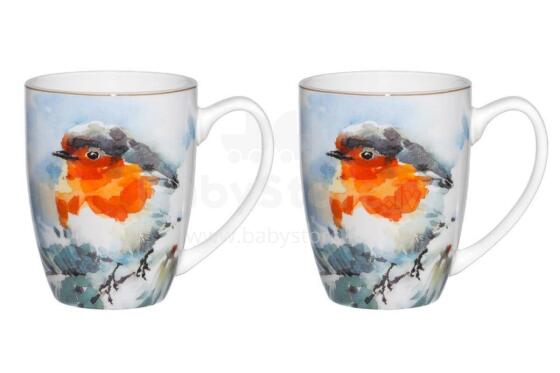 Winteria Mug robin 2 pcs 33 cl