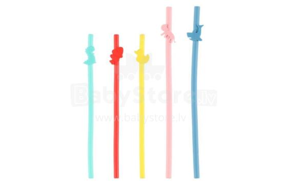 Silicone straw 5 pcs