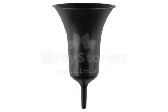 Plastic flower vase black 32,5 cm