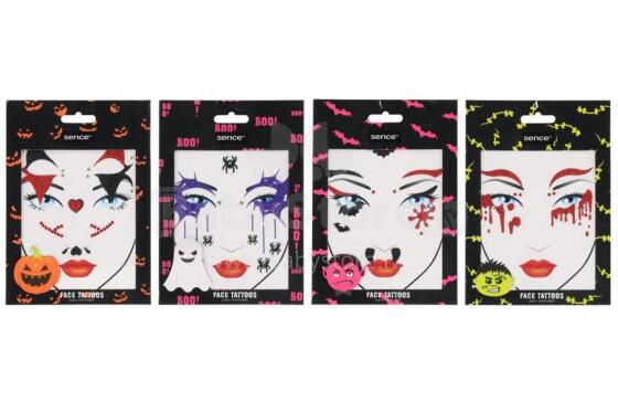 Sence Face stickers Halloween 12 pcs assortment