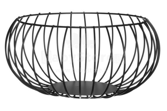 4Living Basket Shine black 26 cm