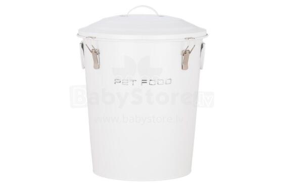 4Living Pet food box round with locking latches 38 cm