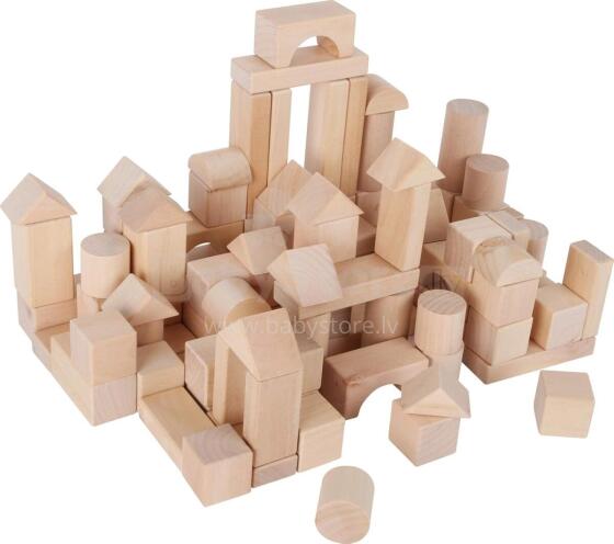 Legler Wooden Blocks  Art.247894 Деревянные кубики в мешке,100 шт