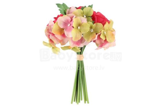 4Living Flower bouquet rose/Hydrangea 28 cm