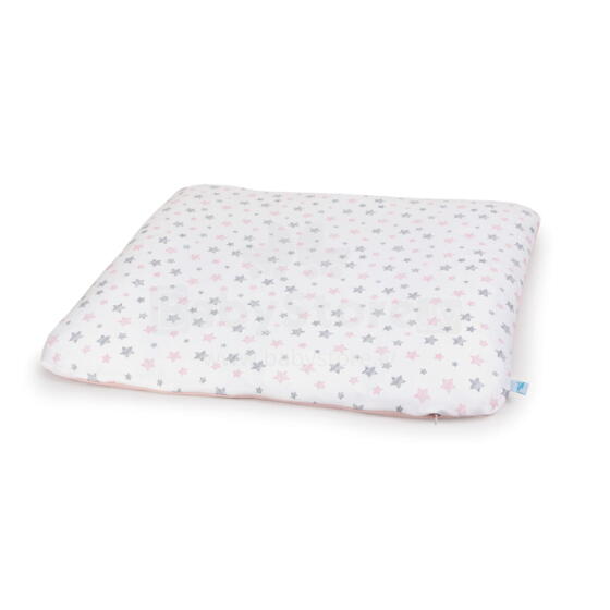 CEBA 848-626-604 Soft changing mat cover (75x72) 2 pcs Grey Stars, Light grey+ Pink Stars, Pink* FREE foldable changing mat 60x40 Rowanberry