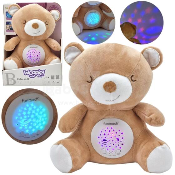WOOPIE BABY 2in1 Teddy Bear Sleeping Toy Projector - 10 Lullabies