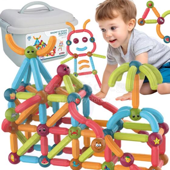 WOOPIE Magnetic Building Blocks Educational 128 pcs.