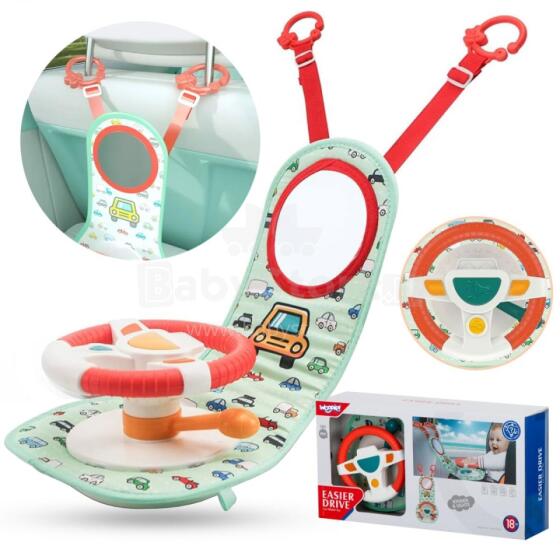 Woopie Baby Art.78522 Interactive Steering Wheel For Car Little Driver Set