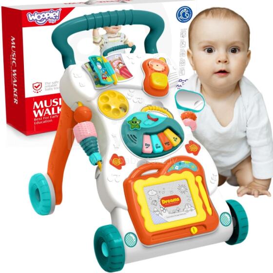 WOOPIE BABY Playing Walker with Scribble