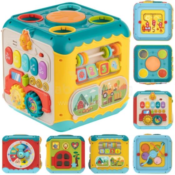 WOOPIE BABY Multifunctional Montessori Activity Cube 6in1 - 18m+