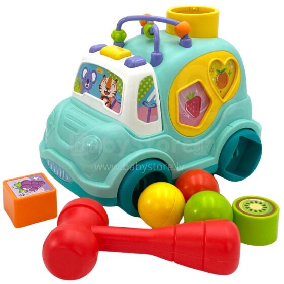 WOOPIE BABY Interactive Musical Car Montessori Sorter Blue