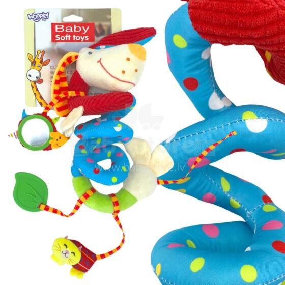 WOOPIE BABY Soft Spiral Pendant for Pram Bed Dog Educational