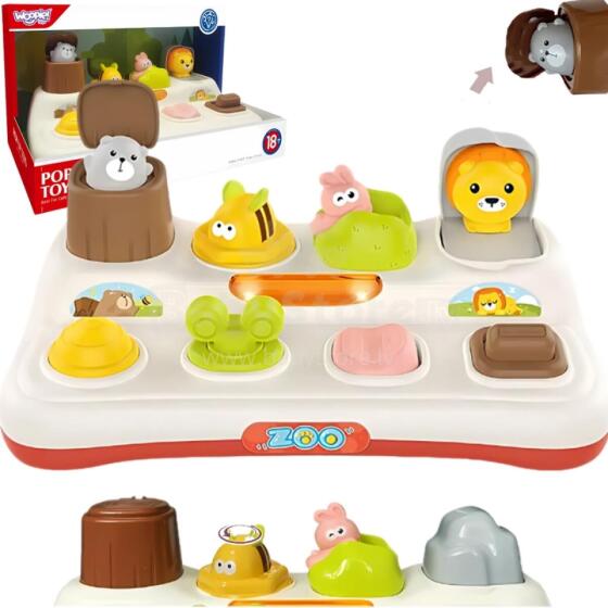 WOOPIE BABY Educational Toy Pop Up Animals ZOO Pop Up