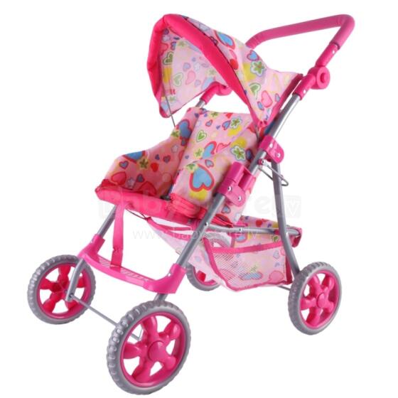 WOOPIE ROYAL Stroller Doll Stroller Hearts Colored