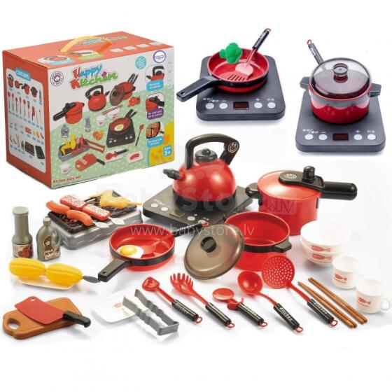 WOOPIE Children's Kitchen Large XXL Set Accessories Pots 36 pcs.