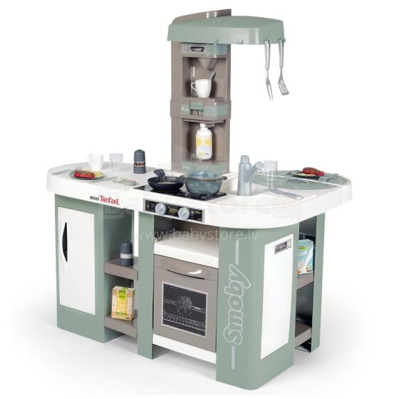 SMOBY Mini Tefal Studio Kitchen Bubble XL + 34 aksesuāri