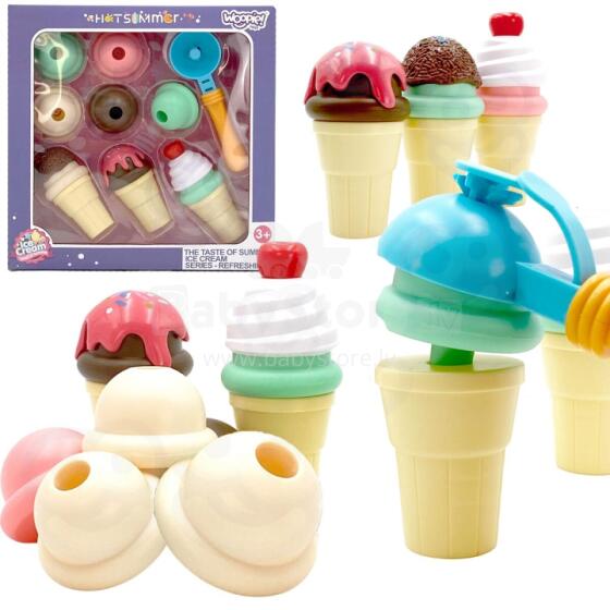 WOOPIE Ice Cream Making Set Ice Cream Parlor Puzzle 15 pcs.