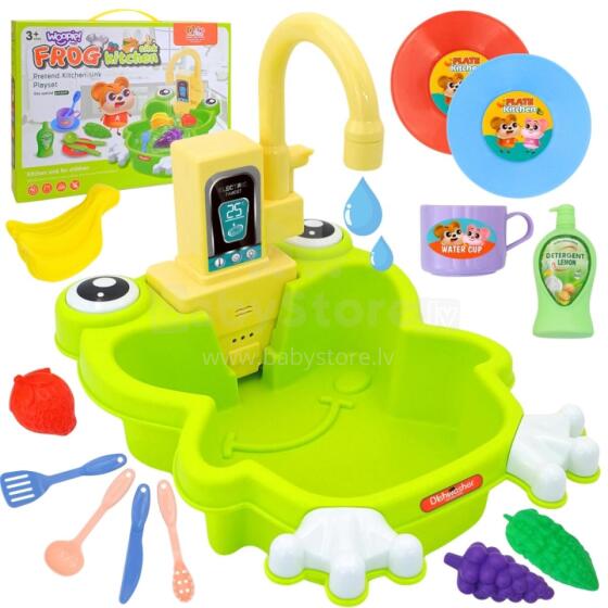 WOOPIE Frog Kitchen Sink Battery-powered Water Function 14 pcs.