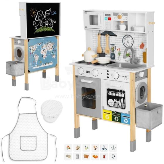 WOOPIE GREEN Wooden Interactive Kitchen 9in1 with Washing Machine and Board
