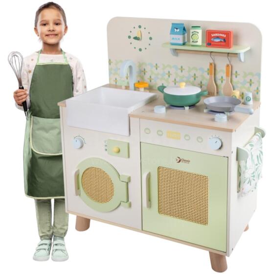 CLASSIC WORLD Wooden Kitchen XXL Multifunctional with Washing Machine and Accessories