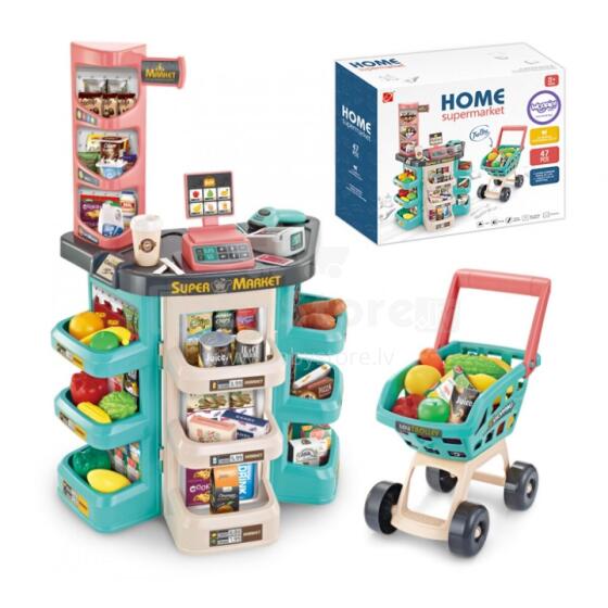 WOOPIE Supermarket Store and Trolley Shopping Cart Checkout Scale Scanner 47 akc