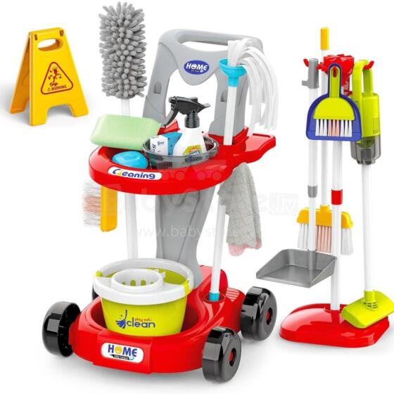 WOOPIE XXL Cleaning Set 3in1 Trolley 29 pcs. Red